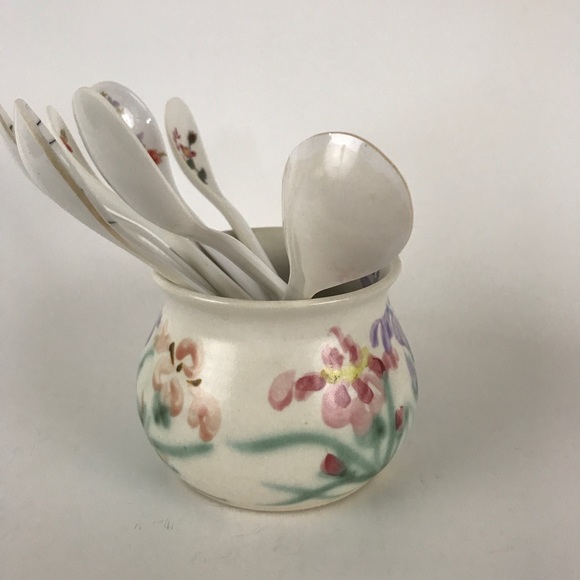 Tea Coffee Spoons and Cup Floral - Picture 4 of 8